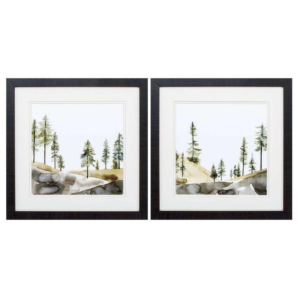 Pine Hill S/2 Framed Art Under glass