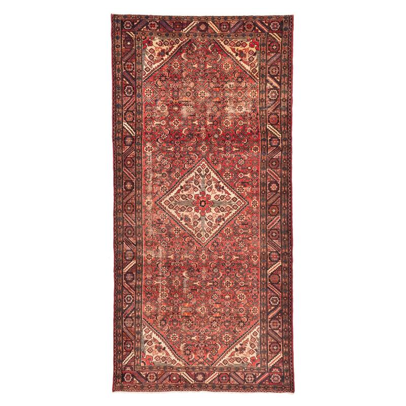ECARPETGALLERY Hand-knotted Andelz Red Wool Rug - 5'4 x 11'4