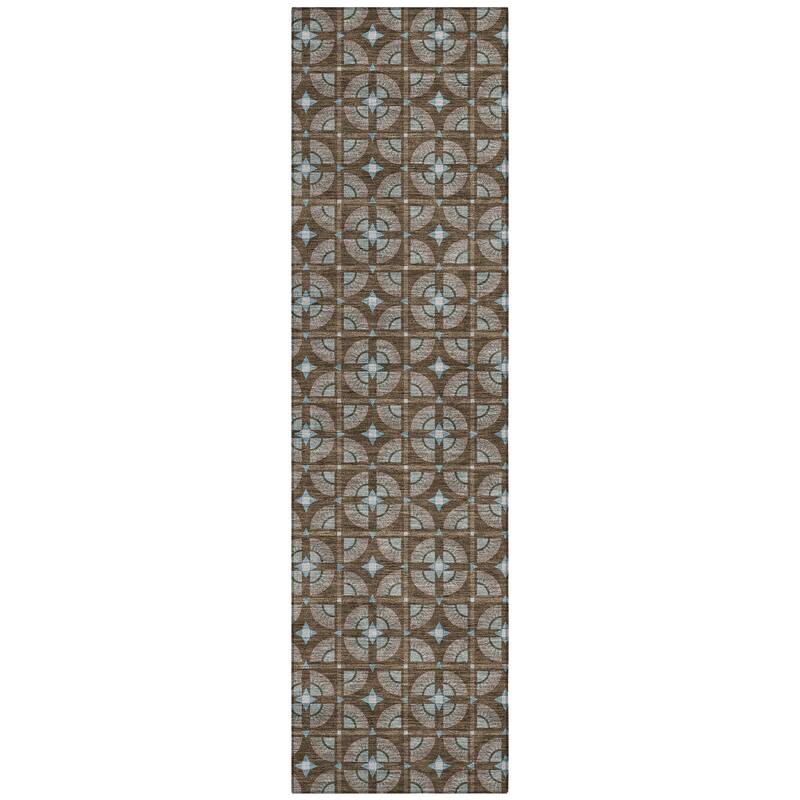 Machine Washable Indoor/ Outdoor Modern Roeland Chantille Rug