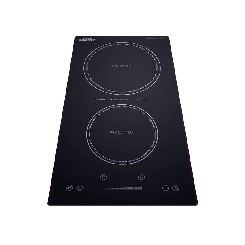 Summit SINCH115V2 12" Wide 2 Burner Electric Cooktop with Induction