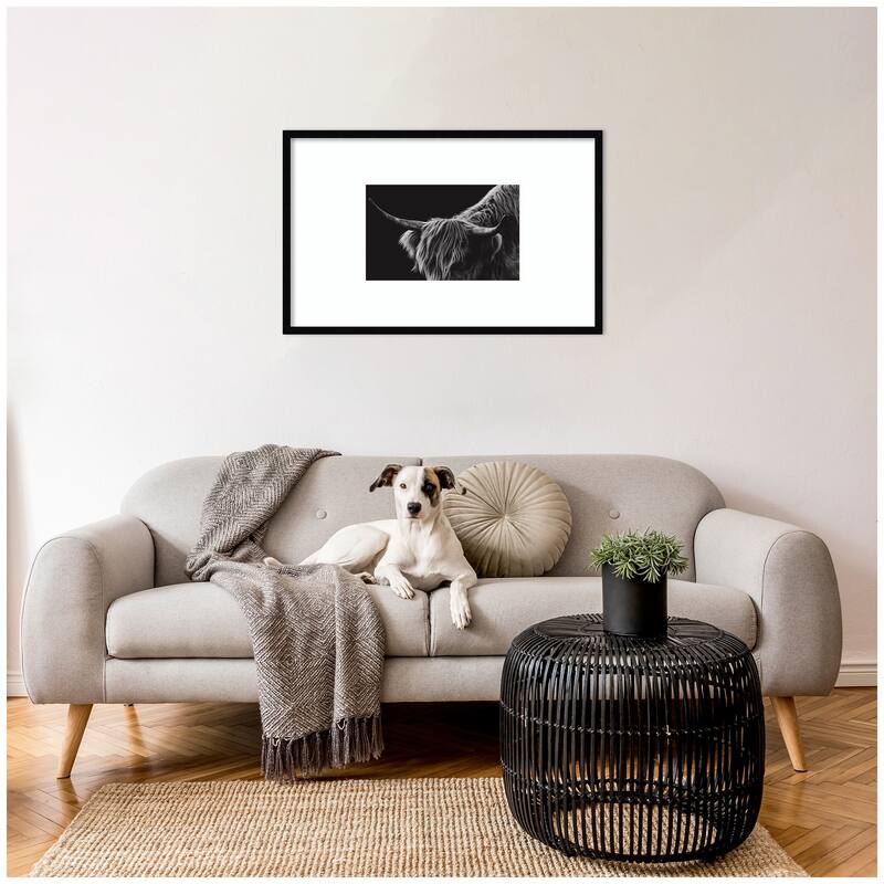 Kate and Laurel Scottish Highland No. 6 by Crystal Lynn Collins Framed Wall Art Print