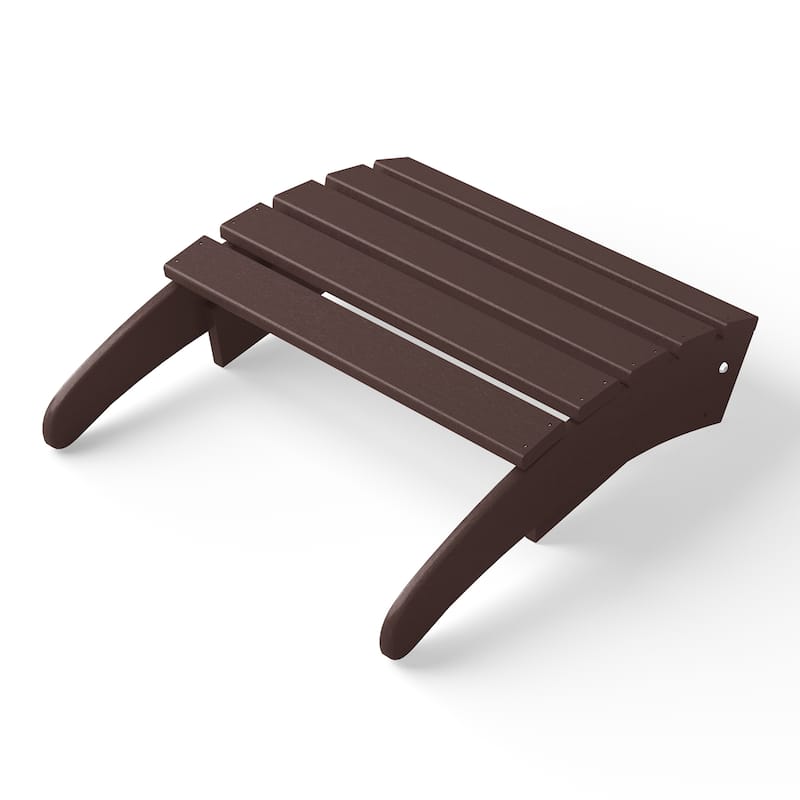 Polytrends Laguna Hdpe All Weather Outdoor Patio Foldable Ottoman