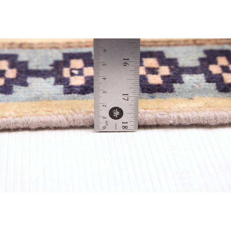 ECARPETGALLERY Hand-knotted Melis Vintage Cream Wool Rug - 4'8 x 8'9