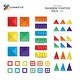 preview thumbnail 2 of 5, Connetix Magnetic Tiles Rainbow Starter Pack, 60 Pieces