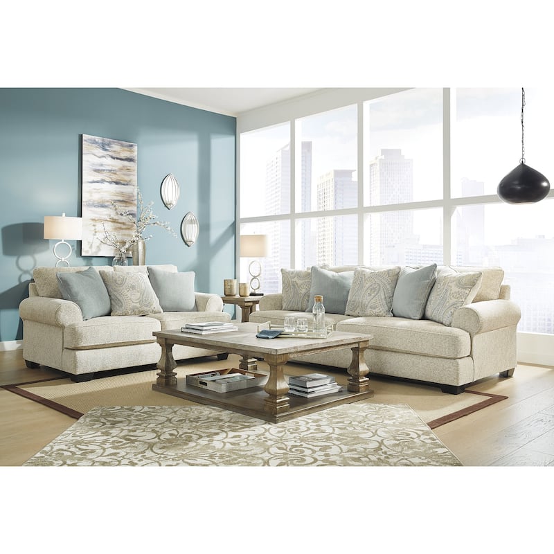 Signature Design by Ashley Monaghan Beige Sofa - 98" W x 45" D x 39" H