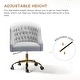 preview thumbnail 15 of 109, Modern Velvet Tufted Office Chair with Gold Metal Base by HULALA HOME