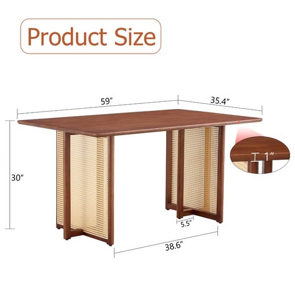 retro solid wood dining table - Bed Bath & Beyond - 40777331
