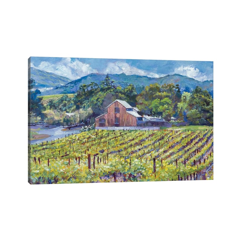iCanvas "The Napa Winery Barn" by David Lloyd Glover Canvas Print