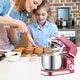 preview thumbnail 5 of 36, 3.2Qt Stand Mixer, 6-Speed Lightweight Kitchen Mixer with Whisk, Hook