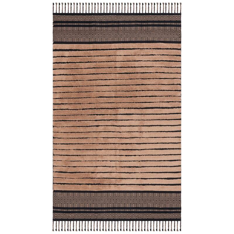 SAFAVIEH Handmade Kilim Roxani Yosra Transitional Cotton Rug - 6' x 9' - Brown