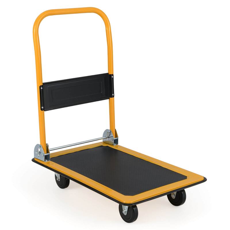 Costway 330lbs Platform Cart Dolly Foldable Moving Warehouse Push Hand - See Details