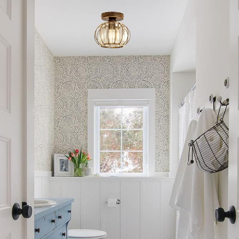 Modern bedroom ceiling fixtures bronze flush mount lamp metal ceiling light - N/A