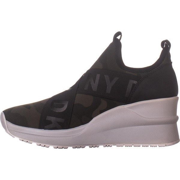 dkny leya wedge sneakers