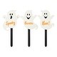 preview thumbnail 57 of 84, Glitzhome Halloween LED Ghost Cat Pumpkin Nutcracker Yard Stakes Standing Sign Hanging Decor