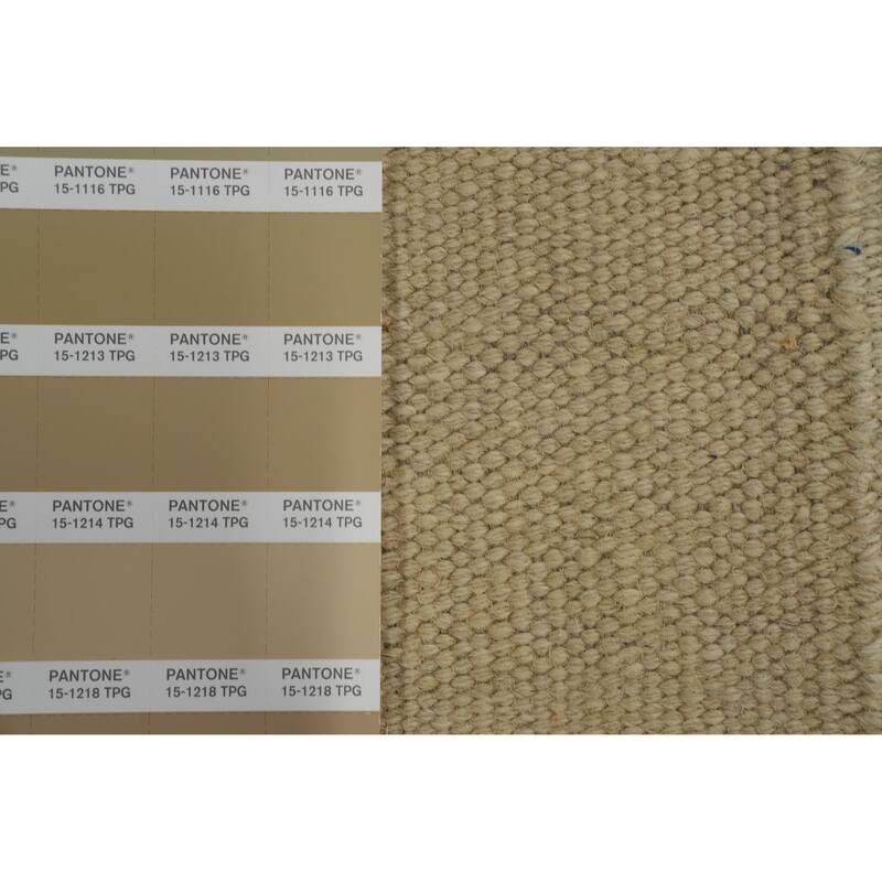 Hand Woven Southwestern Wool Beige Geometric Area Rug - 7' 2'' X 5' 0''