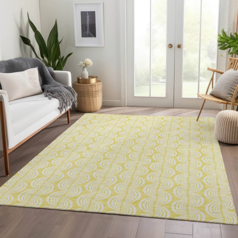 Premium Washable Super Soft Modern Scallop Mayfield Rug