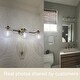 preview thumbnail 6 of 9, Modern 3-Light Black Gold Bathroom Vanity Light Fixture with Globe Glass - 24.5" L x 7.5" W x 8" H