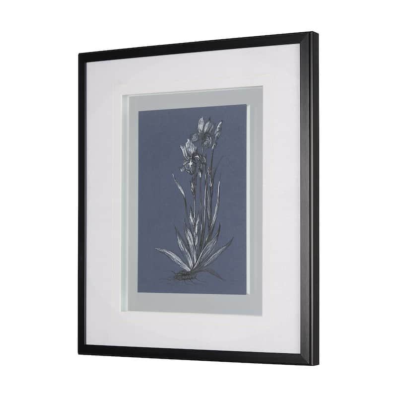 Botanical Sketches IV (Blue) Framed Art Print