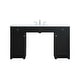 preview thumbnail 1 of 9, Elegant Lighting VF14960 Cooper 60" Free Standing Single Basin Vanity Black