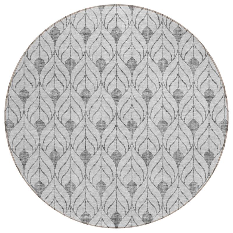 HomeRoots Geometric Transitional Rectangle Outdoor Rug