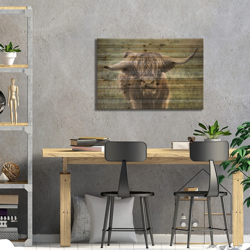 What Print On Wood by Nathan Larson - Multi-Color