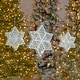 preview thumbnail 9 of 10, Set of 3 Hanging Christmas Lights- Snowflakes or Stars