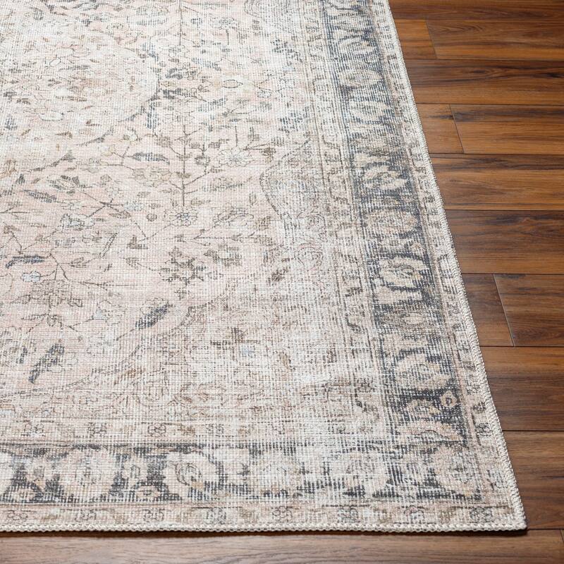 Carleigh Traditional Washable Area Rug