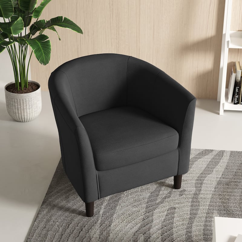 Modern Barrel Accent Chairs Cozy Armchair Club Chair