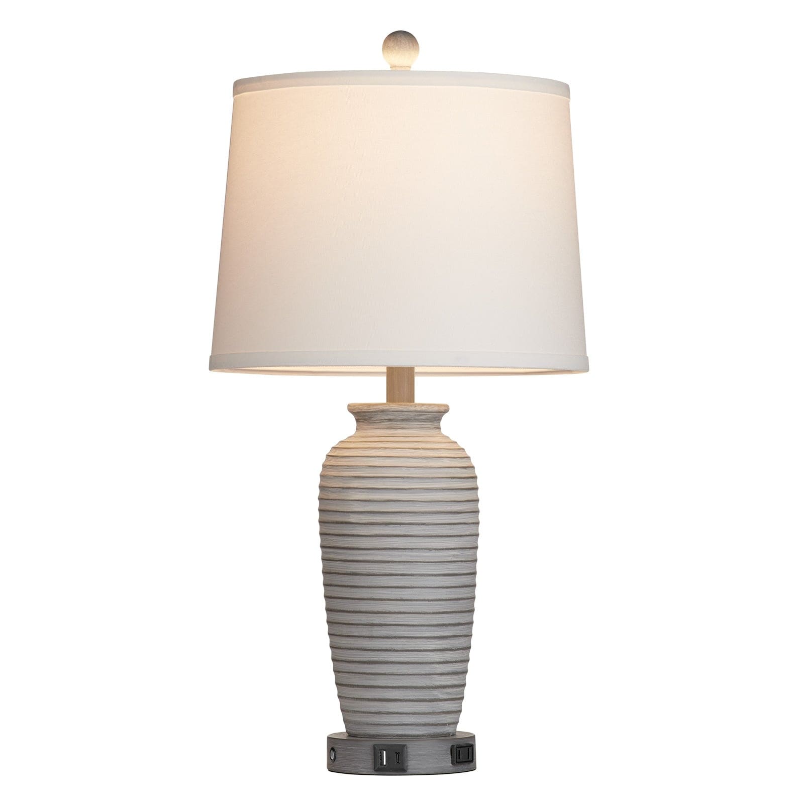 TICOZE Touch Control Table Lamps Set Of 2 – 3-Way Dimmable Bedside Lamps With Dual USB Charging Ports, White Glass Shade & Vintage Leaf Body, Bulbs Included