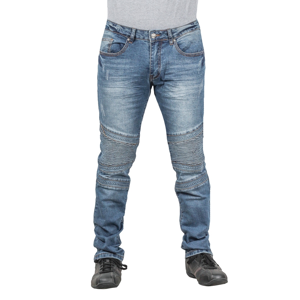 Shop Raw X Young Men S Stretch Moto Jean Overstock 27479861