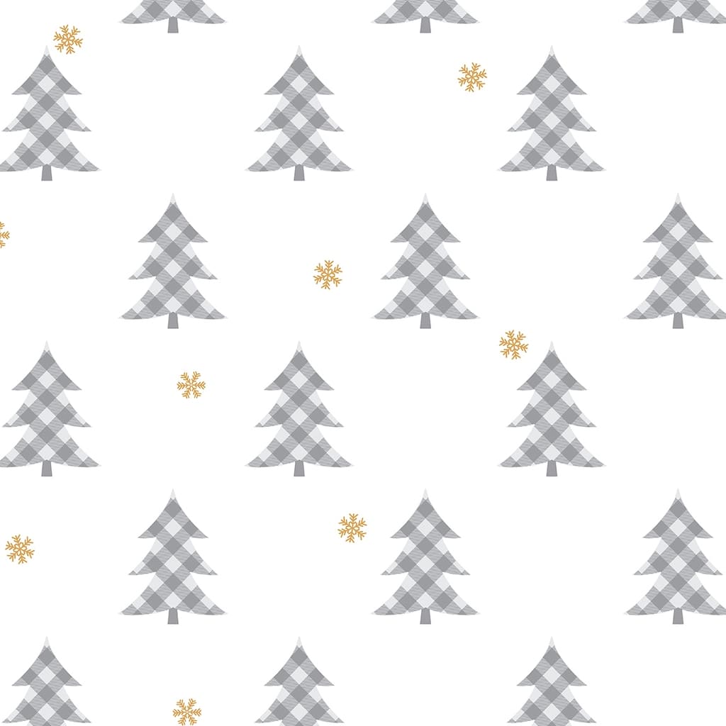 NextWall Plaid Pines Peel and Stick Wallpaper