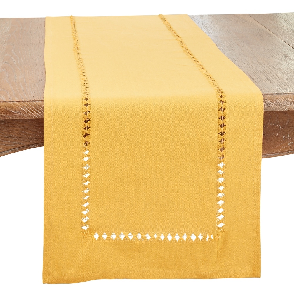 Table Runner with Hemstitched Border