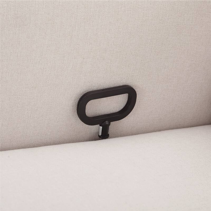 360 Swivel Rocker Recliner Chair, Wingback Accent Chair Nursery Chair with Adjustable Backrest & Footrest, Beige