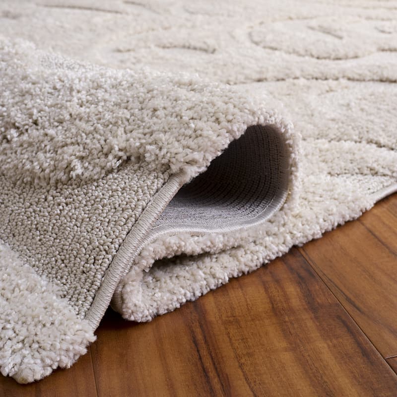 SAFAVIEH, Florida Shag Eilis Scroll Pattern 1.2-inch Thick Shag