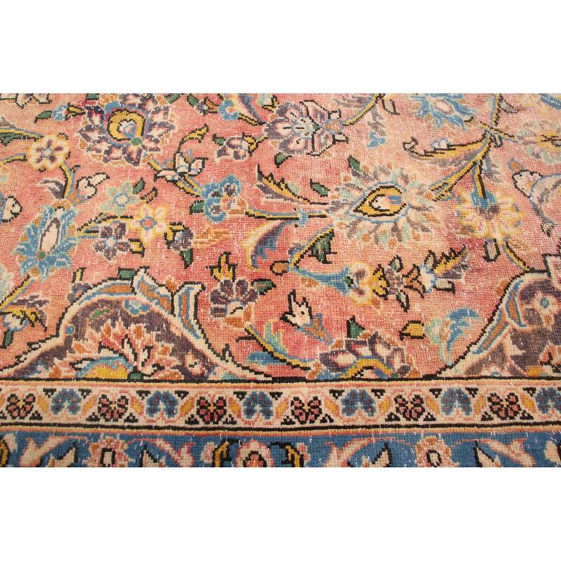 ECARPETGALLERY Hand-knotted Antalya Vintage Light Red Wool Rug - 7'7 x 11'10