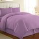Vilano Series Ultra Soft 3-piece Duvet Cover Set - Lavender - Full - Queen