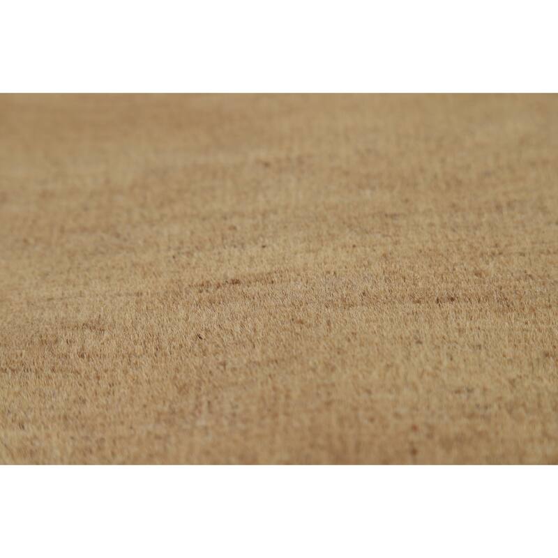 Light Brown Gabbeh Modern Rug Handmade Wool Carpet - 4'1"x 5'10"