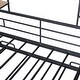 preview thumbnail 20 of 78, Metal House Bed with Trundle, Twin/Full Size Daybed Playhouse Bed with Bulit-in Storage Shelves and Metal Grid for Kids Teens