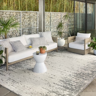 Alexander Home Renee Abstract Modern Indoor / Outdoor Rug