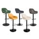 preview thumbnail 16 of 51, Glitzhome Set of 3 Mid-Century Modern Adjustable Swivel Bar Stools - Set of 3