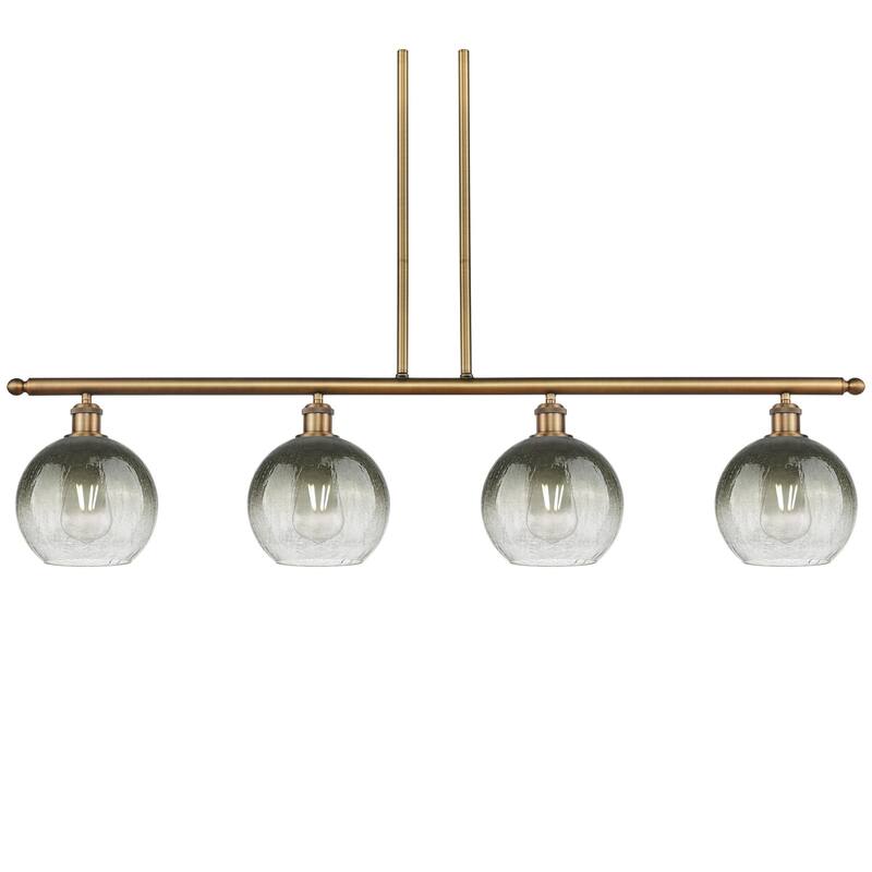 Innovations Lighting 516-4I-11-48 Brookhaven Globe Linear Brookhaven - Brushed Brass / Slate