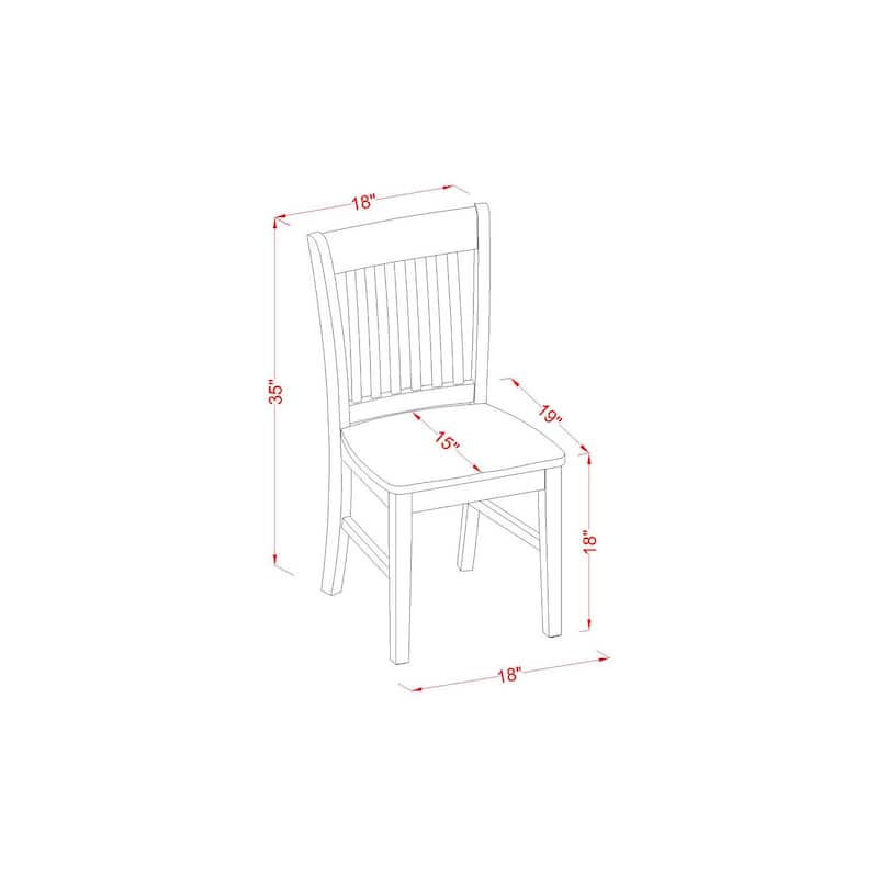 Round Kitchen Table Set with 2 Chairs - Small Dining Table & Chair Set