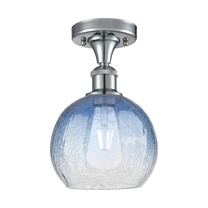 Innovations Lighting Endless Possibilities Ballston - Brookhaven Globe - 1 Light 8" Semi-Flush Mount