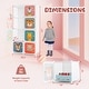 preview thumbnail 52 of 68, Kids Wardrobe Closet with Hanging Section and Cute Doors