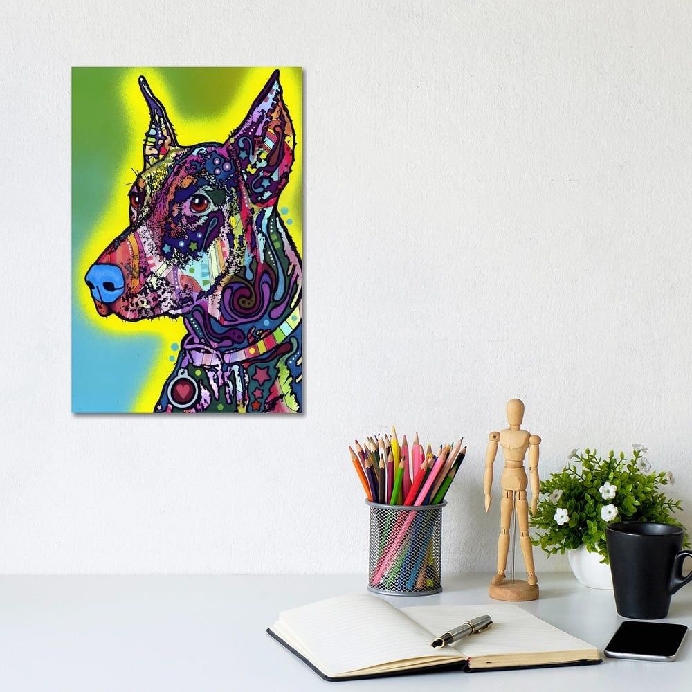 iCanvas "Doberman" by Dean Russo Canvas Print
