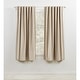 preview thumbnail 37 of 38, Lauren Ralph Lauren Waller Blackout Back Tab/Rod Pocket Single Curtain Panel 52x63 - Taupe