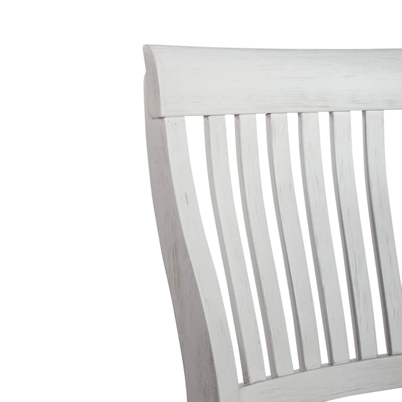 Allyson Park White and Charcoal 5 Piece Gathering Table Set with Chairs