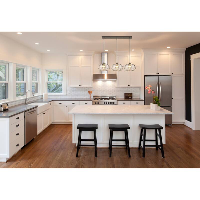 Chloe 3 Light island - Brushed Nickel