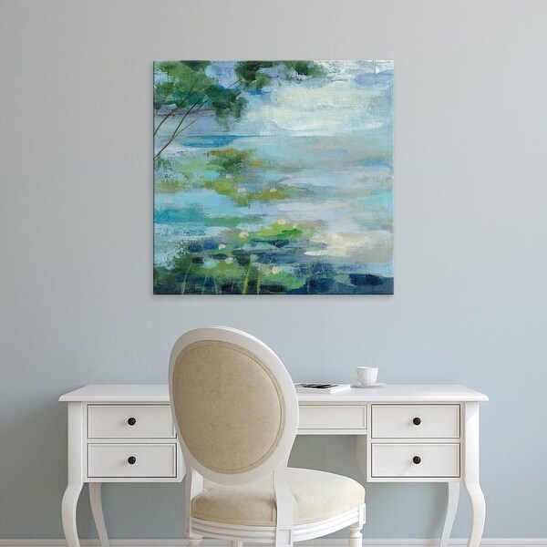 Easy Art Prints Silvia Vassileva's 'Lily Pond I' Premium Canvas Art