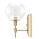 preview thumbnail 7 of 10, Hunter Xidane 1 Light Wall Sconce - Entry, Hallway, Bedroom, Bathroom - Contemporary, Mid-Century Modern, Glam - Damp Rated!